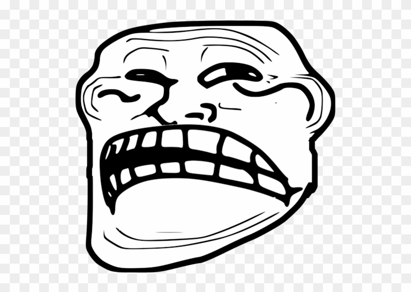 Troll Face Png - Sad Troll Face Gif Clipart #983384