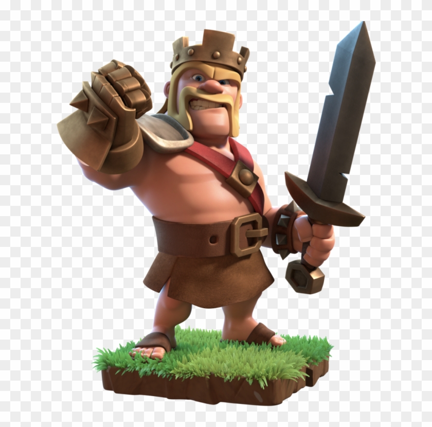 Clash Of Clans Clipart Barbarian King - Rei Bárbaro - Png Download
