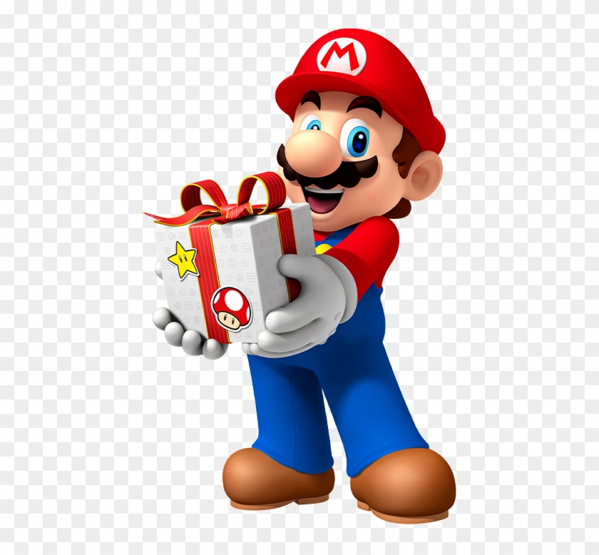 Mario - Transparent Christmas Mario Clipart