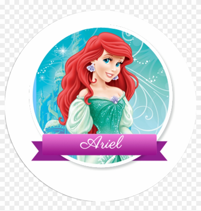 24 Disney Princess The Little Mermaid Stickers Labels Clipart #983898