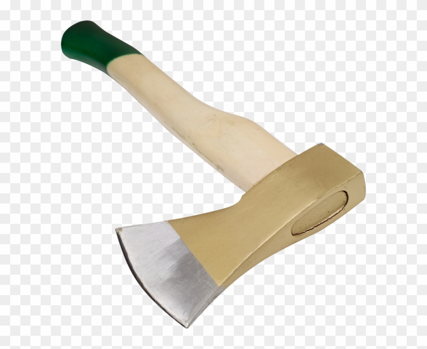 Png Wooden Axe With Green Handle - Axe Wedge Clipart #983900