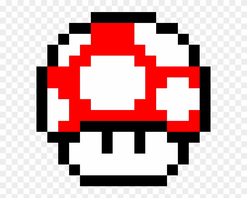 Super Mario Bros Red Mushroom - Super Mario Toad Pixel Art Clipart