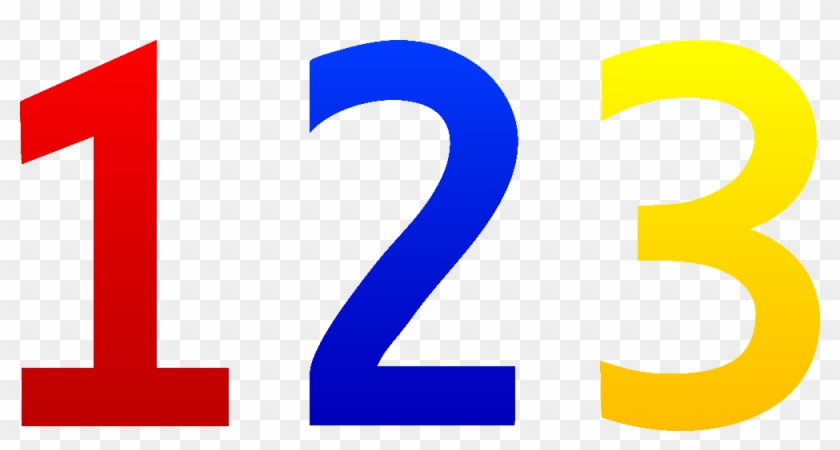 123, 1 2 3 Numbers Clipart Png - Clipart Number 1 Transparent Png