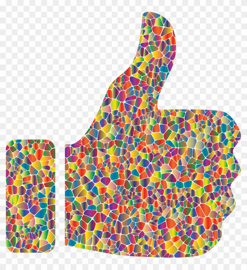 Clipart Thumbs Up Down Clipart - Emoji Thumbs Up Colorful - Png Download #984086