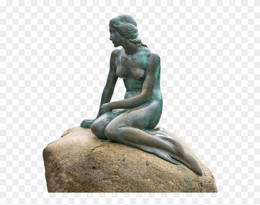 Little Mermaid, Statue, Copenhagen, Denmark - Little Mermaid Statue Clipart #984089