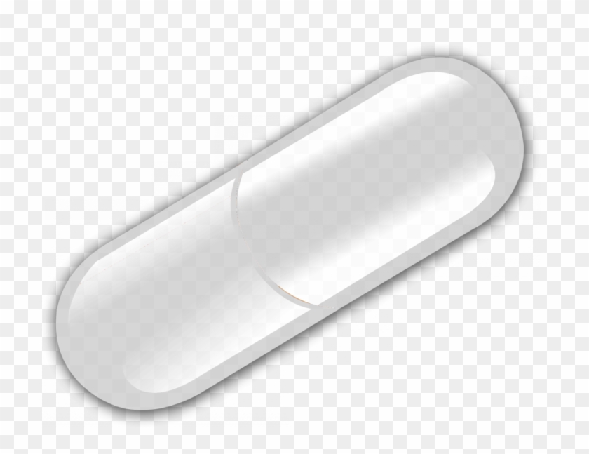 Transparent Pill Transparent Background - White Pill Capsule Png Clipart #984263