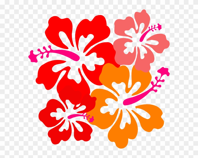 Hibiscus Clipart Jaba - Red Hawaiian Flower Clipart - Png Download