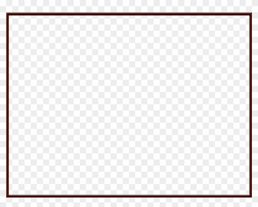 White Square With Black Border - Paper Product Clipart