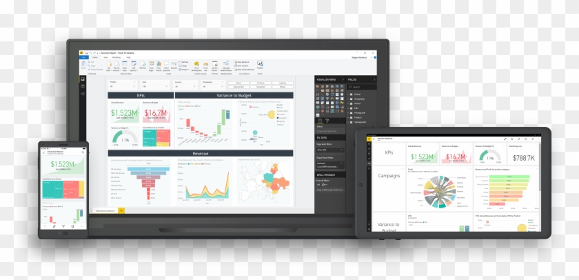 Business Intelligence Like Never Before - Power Bi Clipart #985328