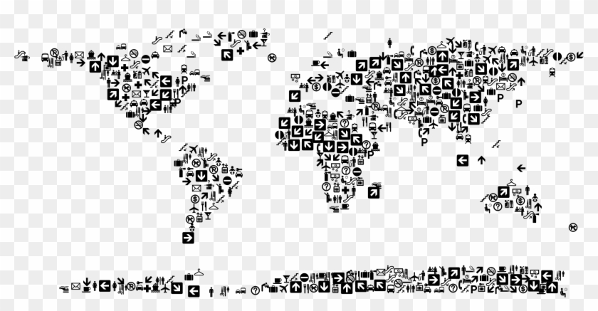 Big Image - World Map Icon Png Clipart