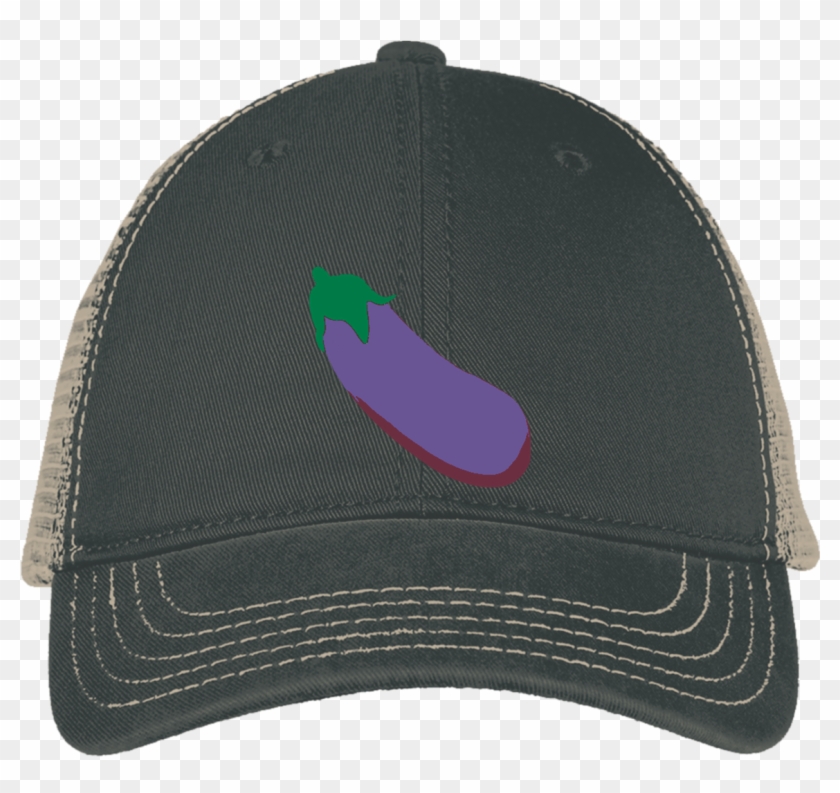Eggplant Emoji Dt630 District Mesh Back Cap - Baseball Cap Clipart #985698