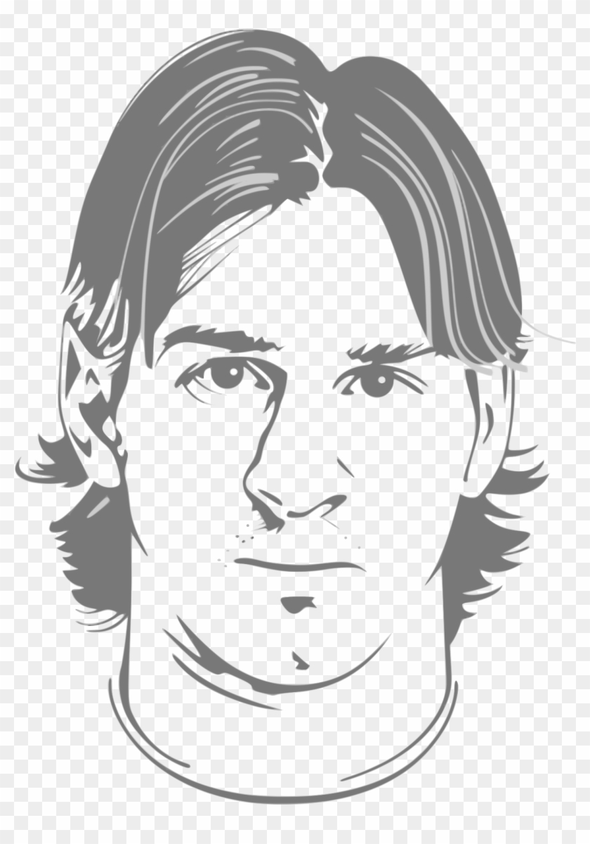 Big Image - Messi Drawing Clipart