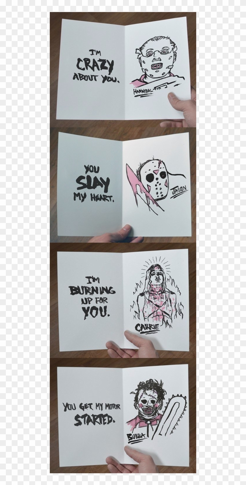 Jason Voorhees,hannıbal The 13th,texas Chaınsaw - Jason Valentines Card Clipart #986477