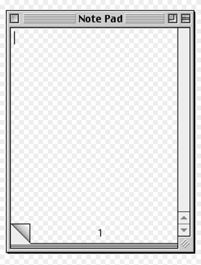 Notepad Vaporwave Background - Notepad Tumblr Png Clipart