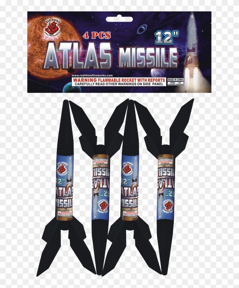 12" Atlas Missile - Missile Clipart