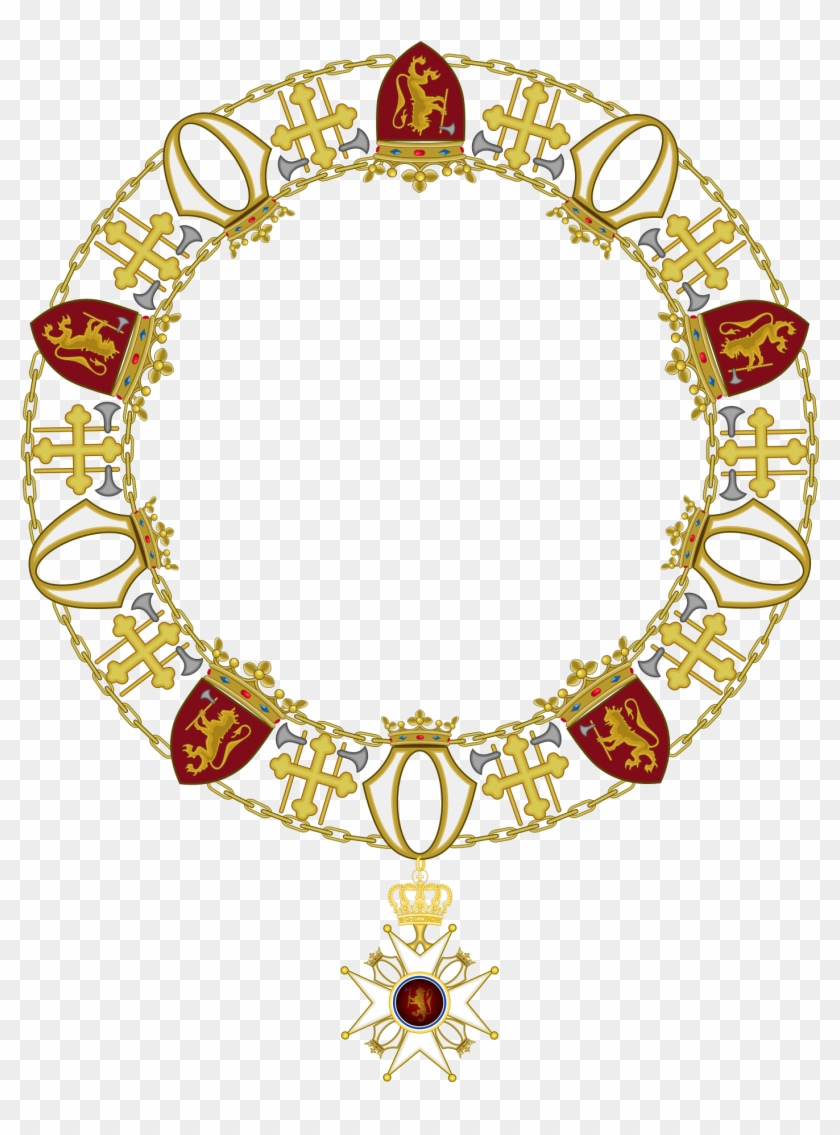 Collier Ordre De Saint Olaf Type - Order Of St Olav Collar Clipart #987092