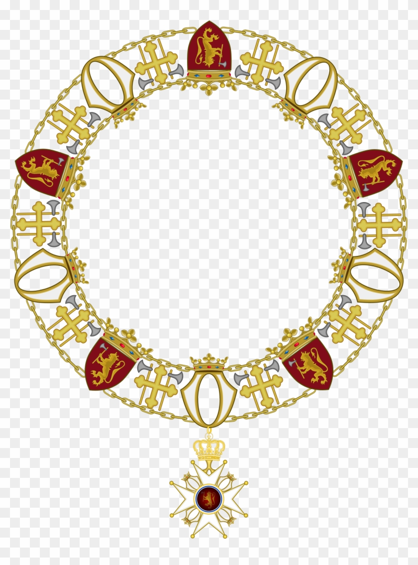 Collier Ordre De Saint Olaf Type - Order Of St Olav Collar Clipart #987092