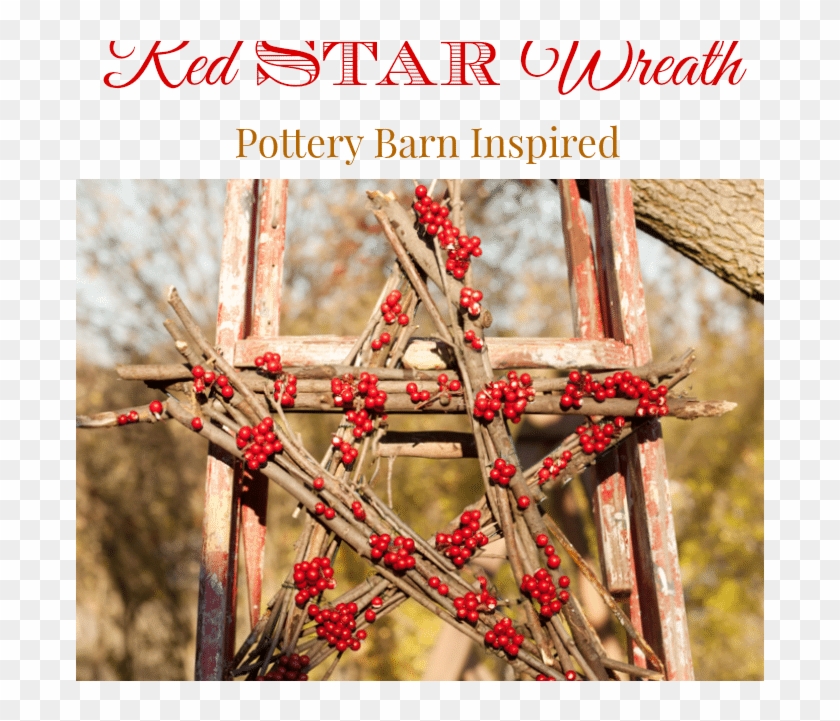 Red Star Wreath Knockoff - Decoration Clipart #987114