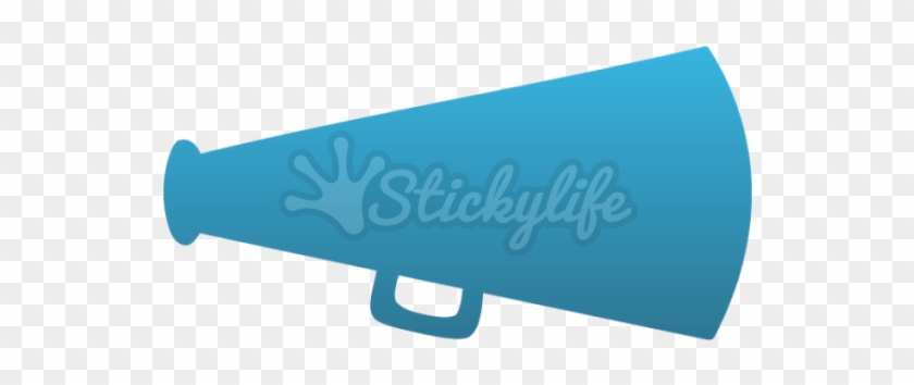 Megaphone Temporary Tattoos - Purple Megaphone Clip Art - Png Download #987578