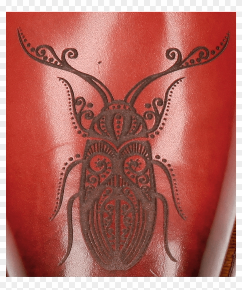Derby Shoes Clark 18 Rich Red Lasercut Scorpion - Longhorn Beetle Clipart #987782