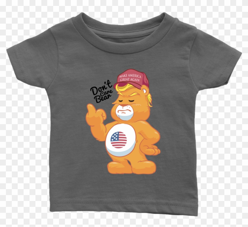 Don't Care Bear W/ Make America Great Again Hat Adult Clipart