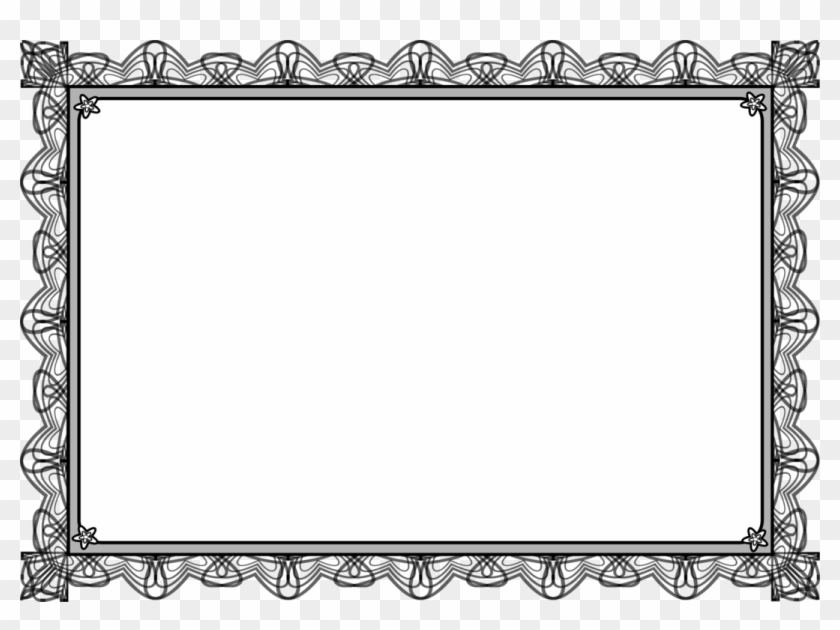 Picture Frames Antique Computer Icons Magnifying Glass - Black And White Background Templates Clipart #987897