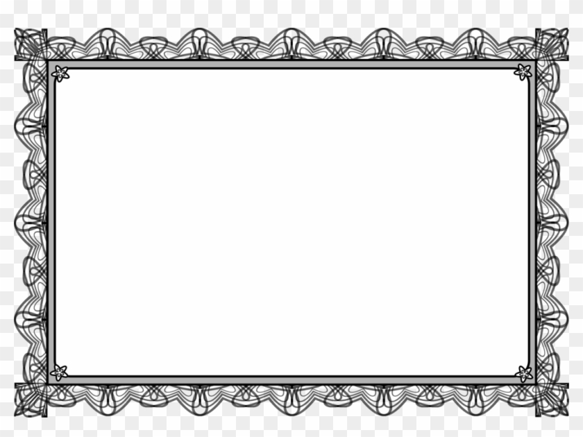 Picture Frames Antique Computer Icons Magnifying Glass - Black And White Background Templates Clipart #987897
