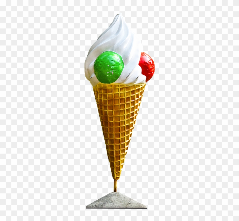 Ice Cream Cone, Ice, Cone, Waffle, Vanilla, Delicious - Kone Ice Cream Hd Clipart #987900