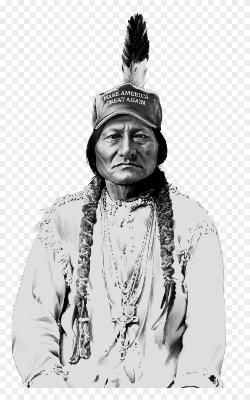 Make America Great Against - Dakota Sioux Shaman Woman Clipart #987968