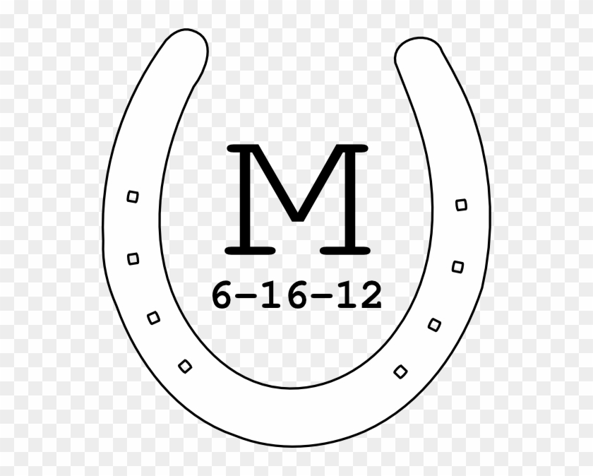 Svg Royalty Free Download Horseshoe Clipart Black And - Colts Logo White Png Transparent Png