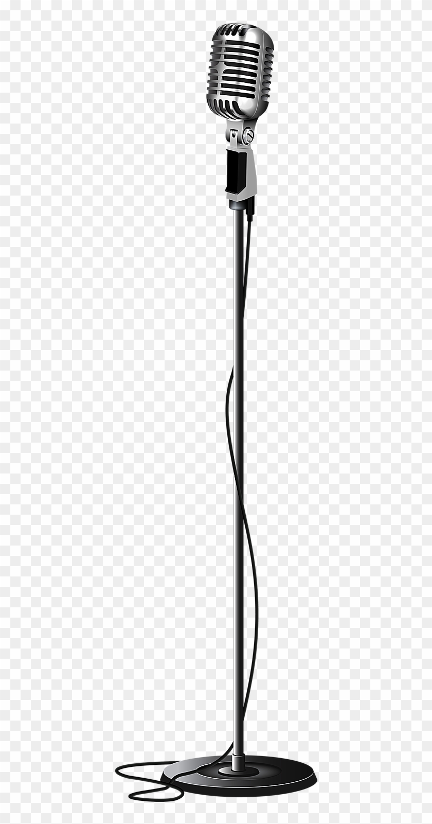 Old School Microphone Clipart 12 - Transparent Background Microphone Png