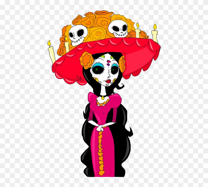 Mexico Clipart Catrina - Catrina Day Of The Dead Clipart - Png Download
