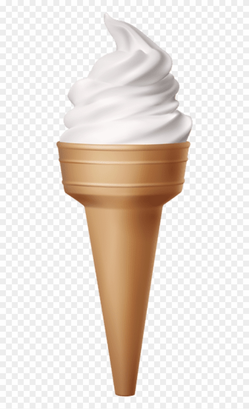 Free Png Download White Ice Cream Cone Png Images Background - Ice Cream Cone Clipart