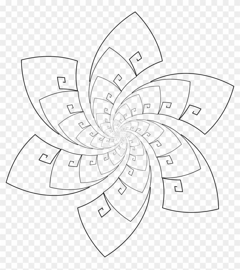 Big Image - Flower Golden Ratio Design Clipart