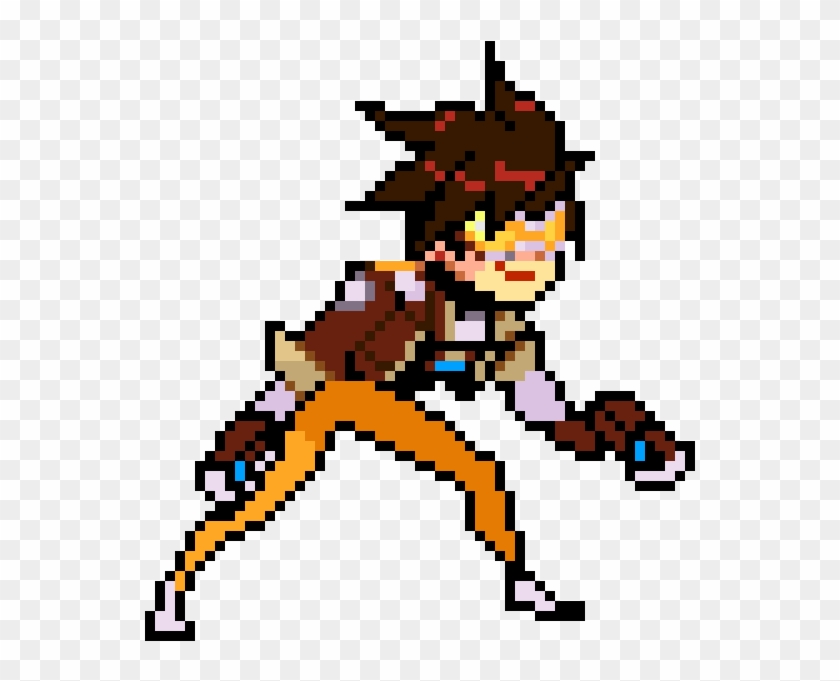 Tracer Pixel Spray - Overwatch Tracer Pixel Spray Clipart