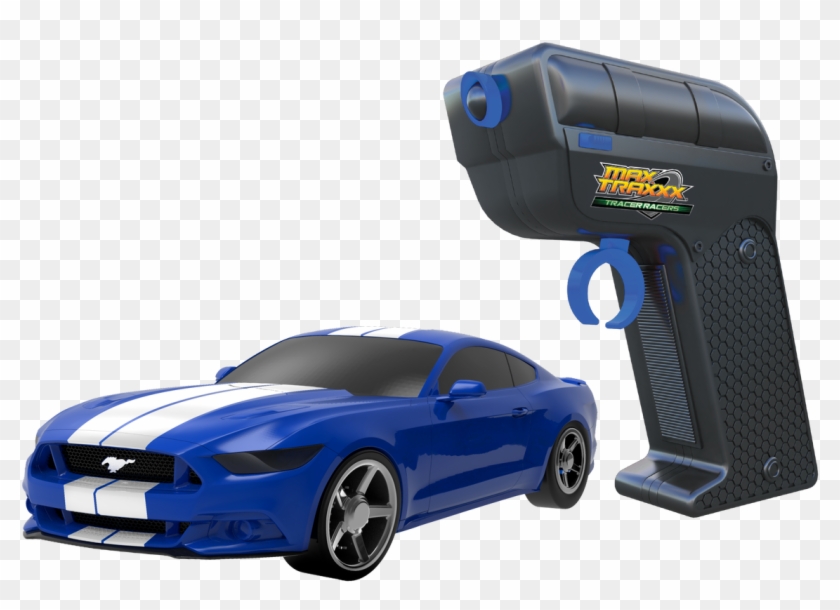 Tracer Racers Rc Blue Mustang & Controller - Model Car Clipart #989181