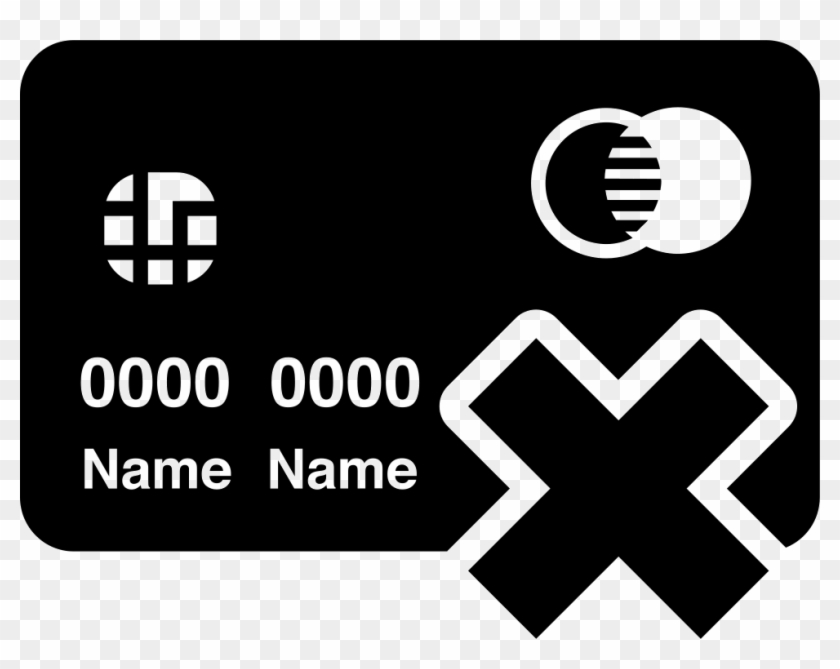 No Credit Card Comments - Credit Card Slip Icon Clipart