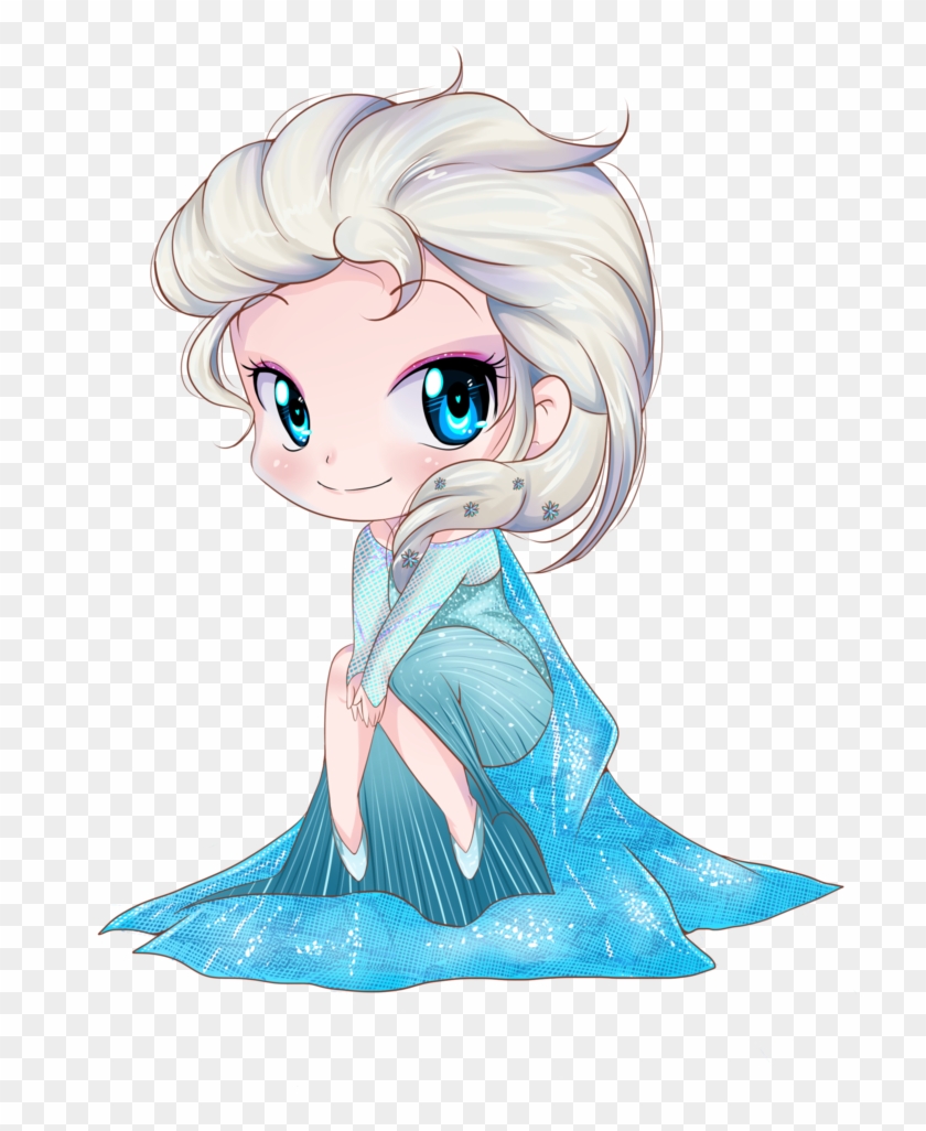 Queen Elsa - Elsa Frozen Chibi Clipart #989803