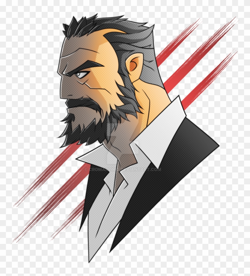 Beard Clipart Wolverine - Anime Old Man Beard - Png Download