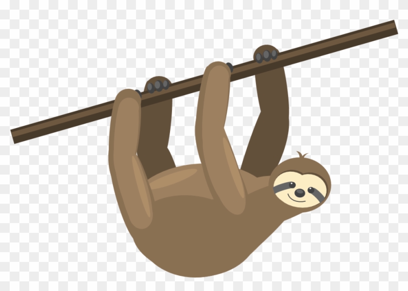Sloth Sloppy - Io - Sloth In A Tree Png Clipart #990259