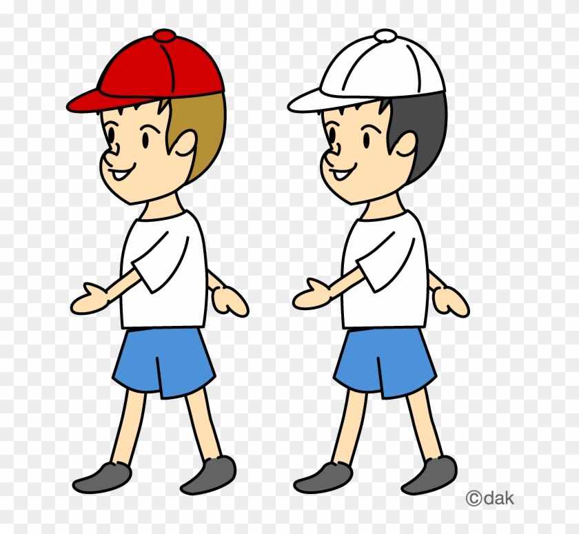 Person Walking Clipart Kid - Two Boys Walking Clipart - Png Download