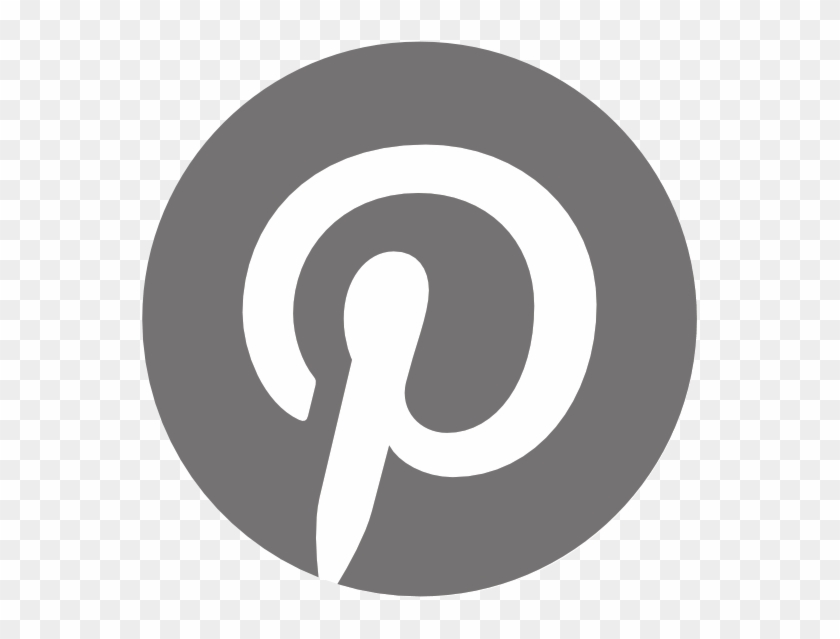 Pinterest Logo - Grey Pinterest Logo Png Clipart #990426