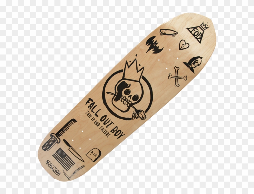 Blonde Skate Deck - Fall Out Boy Skateboard Clipart