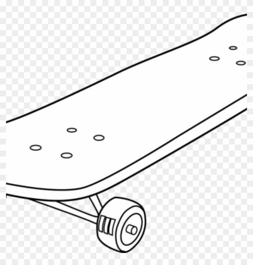 Skateboard Clipart Skateboard Black And White Clipart - Clip Art - Png Download