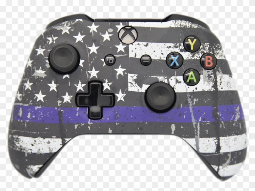 Blue Line Xbox One S Controller - Custom Xbox Controller Clipart