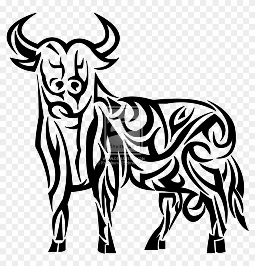 Tribal Bull Tattoos - Lion Bull Tribal Transparent Clipart #990981