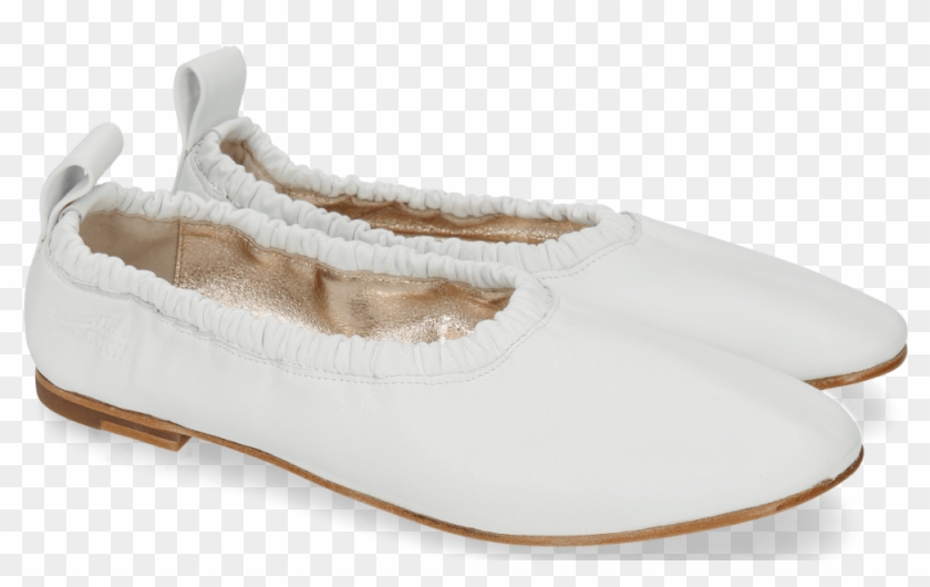 Ballet Pumps Iris 2 Nappa White Sheep Platin - Ballet Flat Clipart