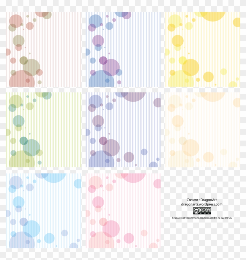 Circles And Stripes Background Cs By Dragonart - Polka Dot Clipart