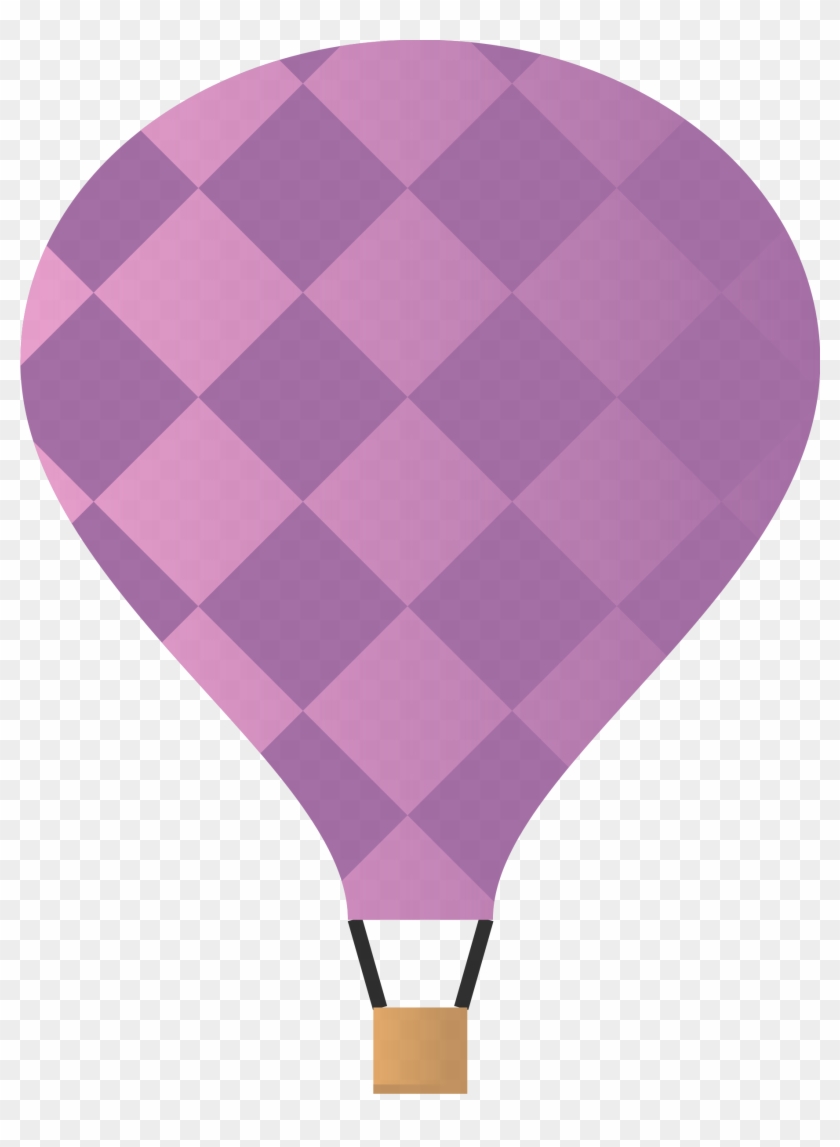 Hot Air Balloon - Hot Air Balloon Clipart Purple - Png Download #991572