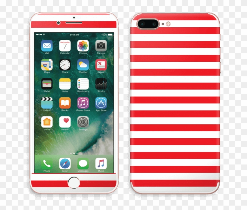 Christmas Stripes Skin Iphone 7 Plus - Iphone 7 Qatar Price Clipart #991617